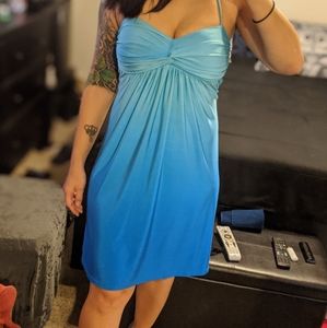 Ombre halter dress